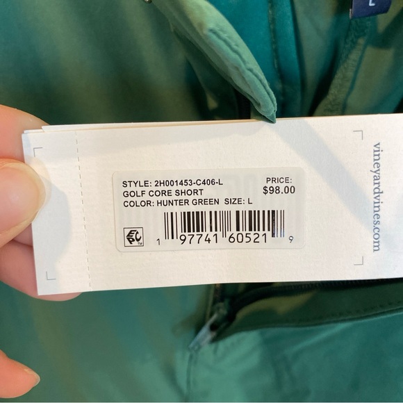 NWT Vineyard Vines Womens Shorts Golf Core Shorts Large Hunter green - Picture 4 of 6